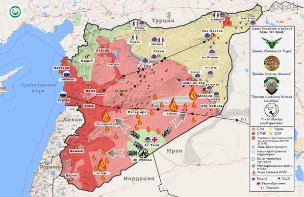 США пытаются поджечь юг Сирии с помощью «ручных» боевиков из «Ат-Танфа»