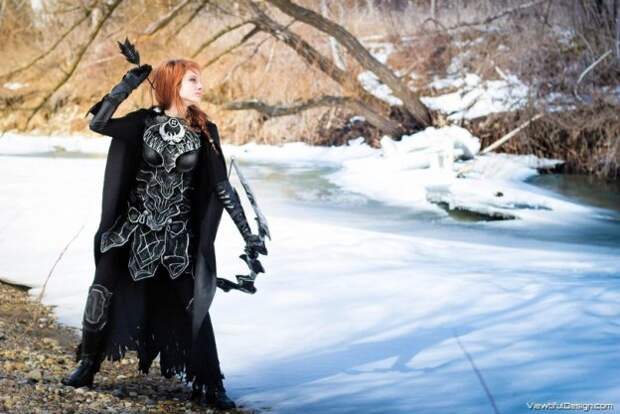 косплей девушки Scyrim
