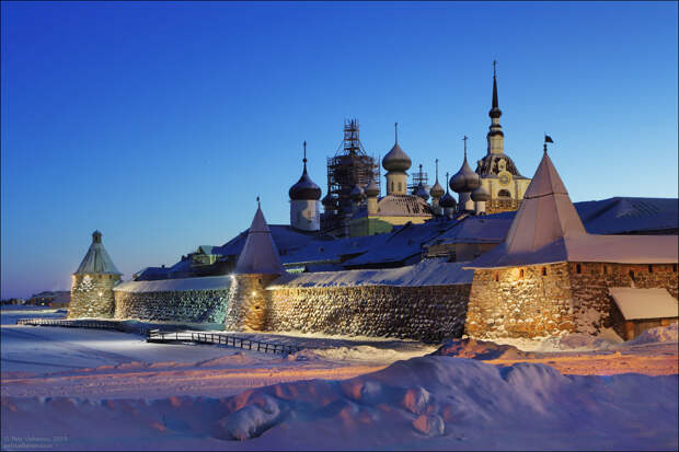 Соловки зимой, Соловецкий монастырь