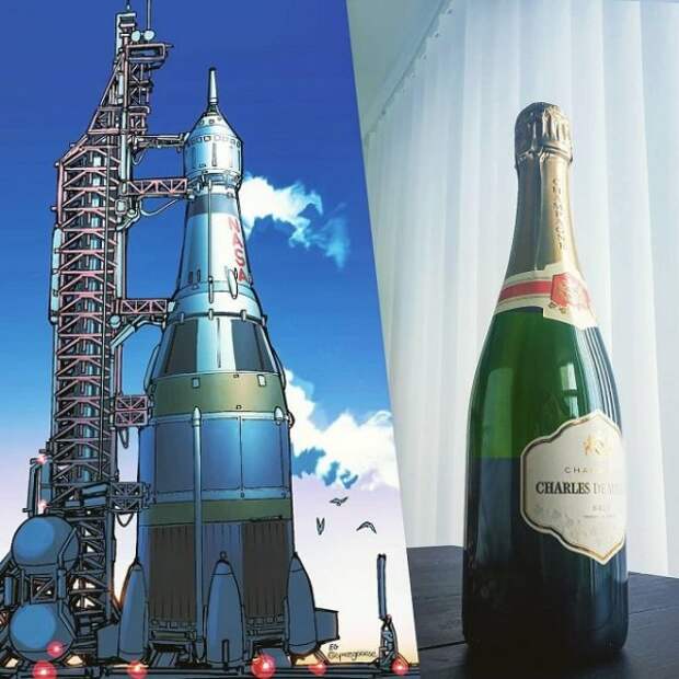 Программист из США рисует космические корабли, вдохновляясь бытовыми предметами