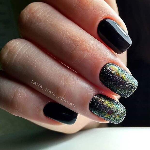 Маникюр в технике «bubbles»