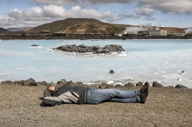 Голубая лагуна, Исландия  автопортрет, девушка, путешествие