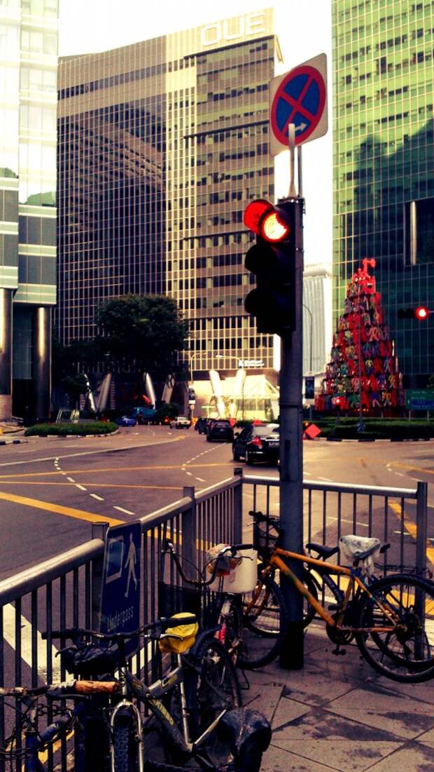 Светофор в Сингапуре