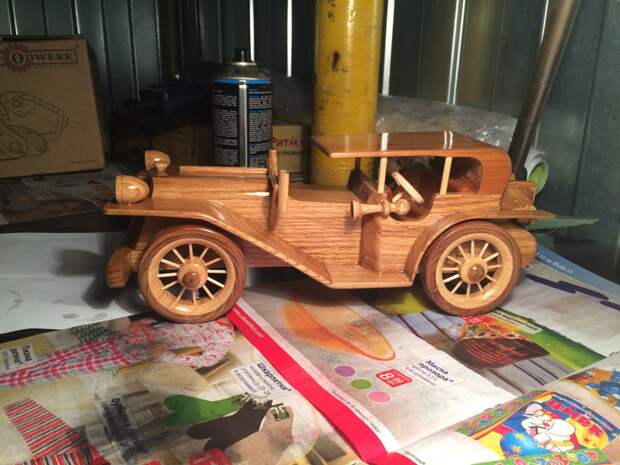 Тяжелое детство, деревянные игрушки... модели авто, своими руками