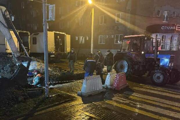 На юге Тамбова устранили крупную аварию на теплосетях