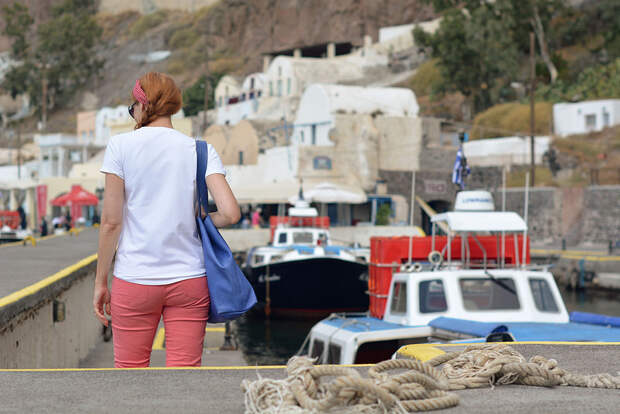 Classic white tee, coral pants | Not Dressed As Lamb