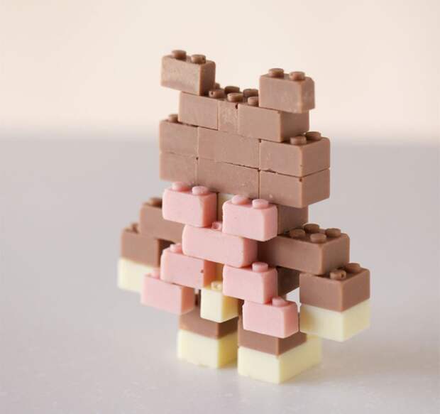 съедобные шоколадные кубики lego (8)