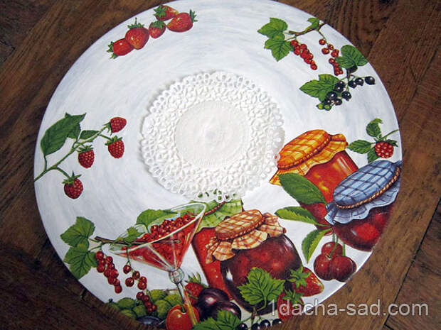Декупаж пластинки