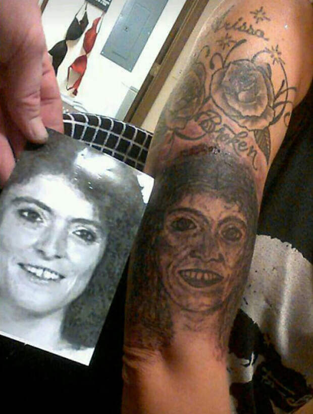 So My Buddy's Step Sister Got A Tattoo Of Her Mother