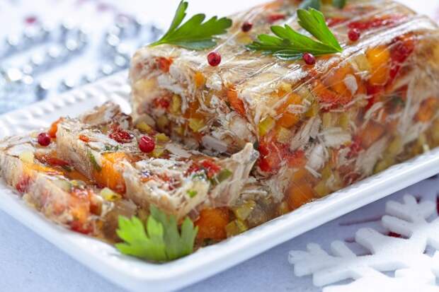 Домашний холодец из курицы Домашний холодец из курицы