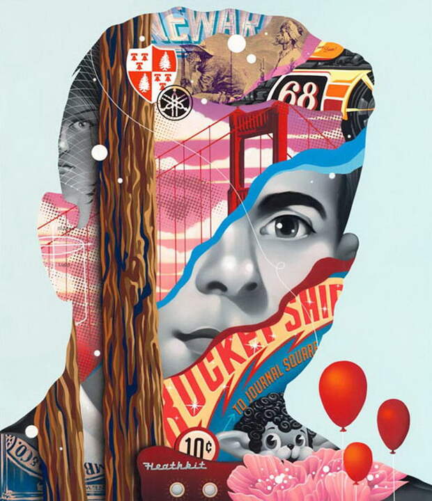 Яркие коллажи Tristan Eaton