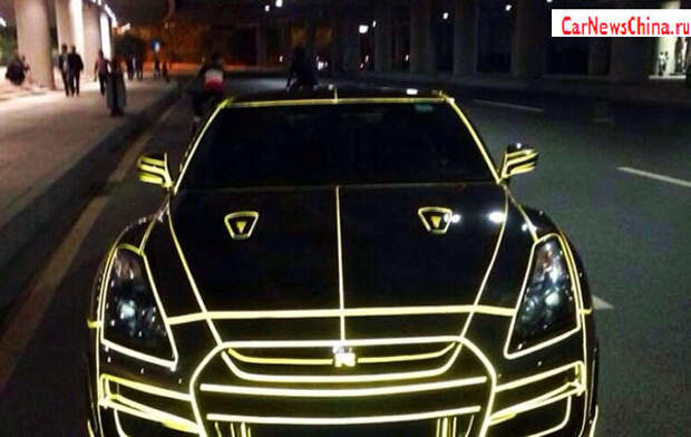 tuning Nissan GT R Nissan photo nissan gtr glow dark china 3a 600x380 Nissan GT R светится в темноте в Китае