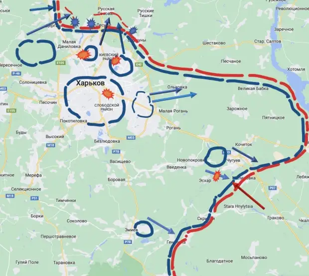 Наиболее ожесточённые бои сейчас идут на правом фланге Донбасской дуги