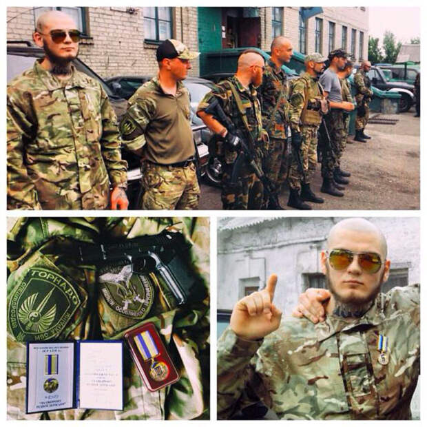 Боевики из батальона «Торнадо» с флагом ИГИЛ Боевики из батальона «Торнадо» с флагом ИГИЛ
