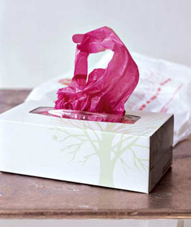 old-kleenex-box-as-bag-dispenser