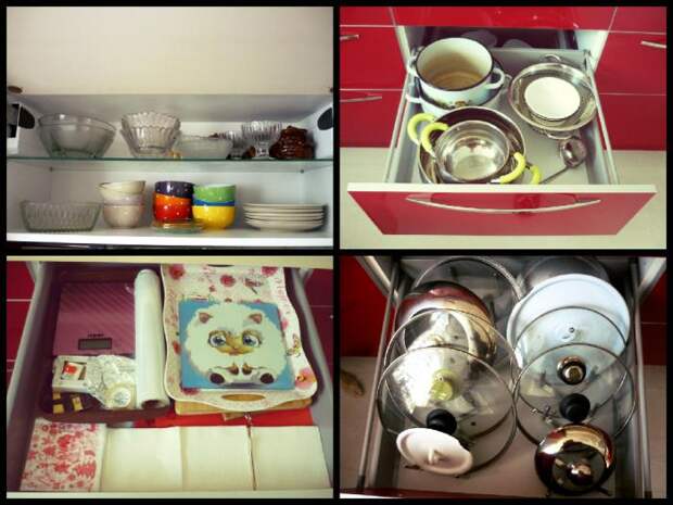 Хранение продуктов и посуды на кухне