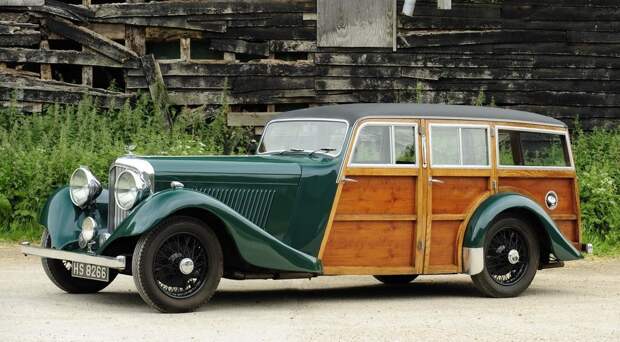 Bentley 3½ Shooting Brake 1935 год авто, редкие автомобили, спорткар, универсал