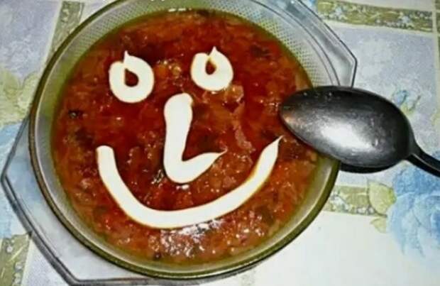 Готовила солянку...