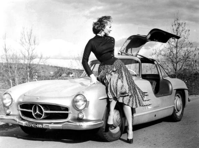 Роскошная Софи Лорен и ее Mercedes-Benz