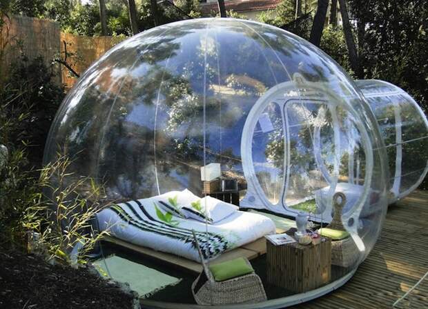 Прозрачный, надувной дом Bubble Tree (4)