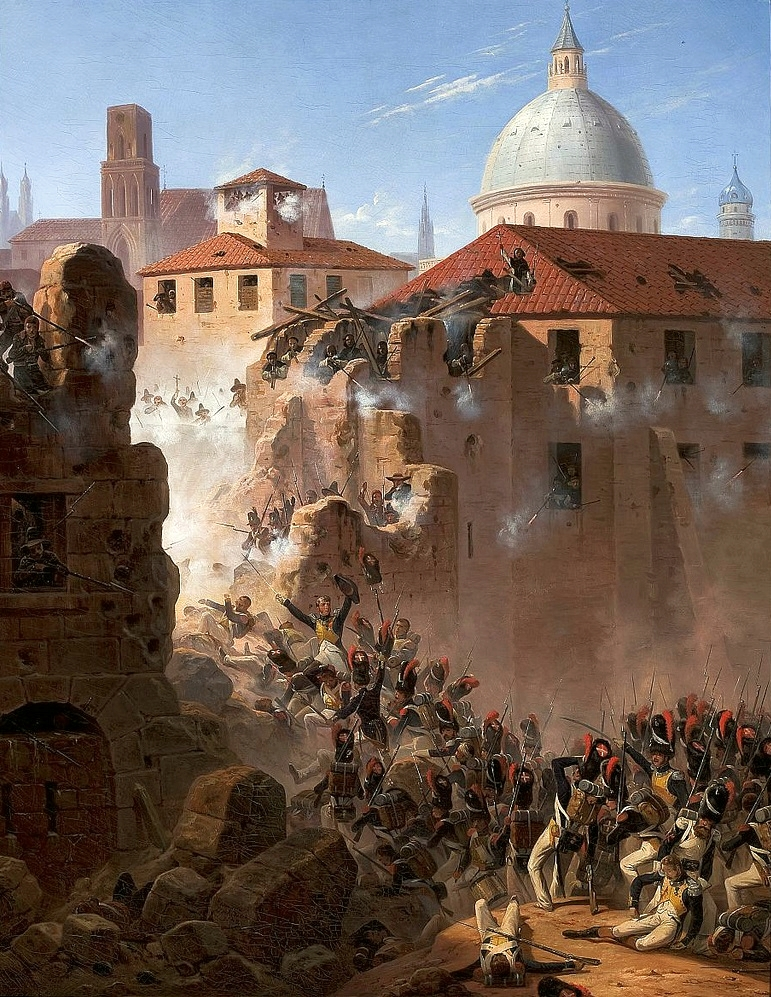 Штурм стен Сарагосы. Януарий Суходольский, 1845 Национальный музей Варшавы - Испанский Сталинград XIX века | Военно-исторический портал Warspot.ru