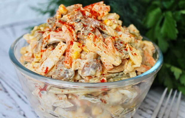 Простой, но вкусный салат