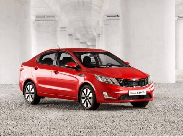 Обои Kia Rio, Киа Рио, красный, блеск, новый, мост на рабочий стол. Картинки Rio