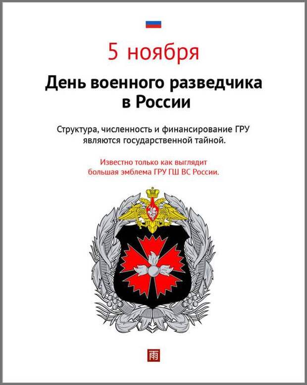 5 ноября в России отмечается День военного разведчика