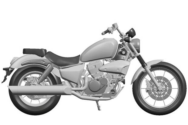 Новый Hyosung GV250 (патентные фотографии)