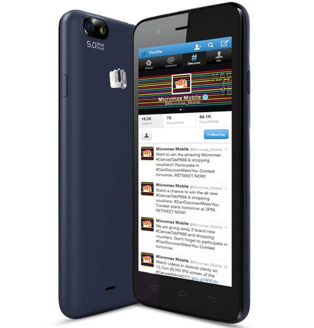 смартфон Micromax Bolt D321