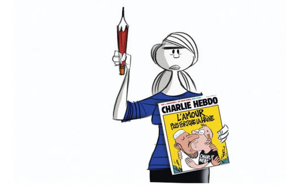 дань уважения шарли эдбо от коллег карикатуристов (12)