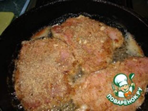 Мясо в сухарях ингредиенты