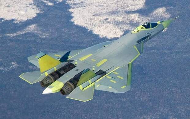 Первый полёт Т-50-1. Фото АХК «Сухой» - Т-50 vs F-22 Raptor. Сравнительный анализ истребителей пятого поколения в России и США | Военно-исторический портал Warspot.ru