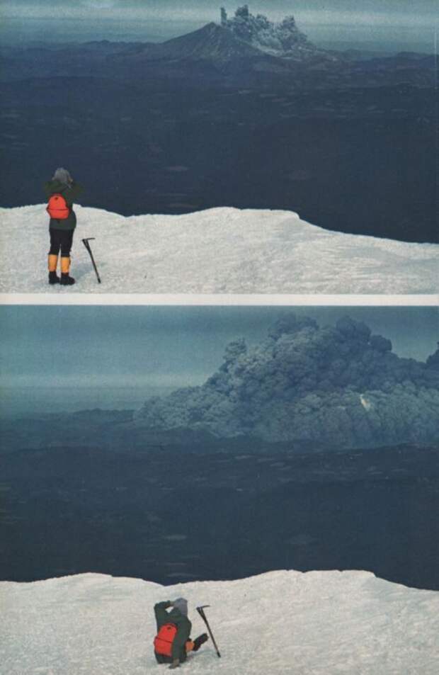 Извержение Сент–Хеленс, 1980, США история, кадры, события