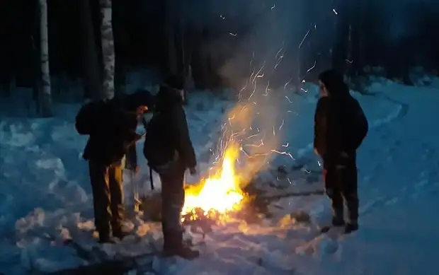 Четверо замерзающих детей спасены на озере в Карелии