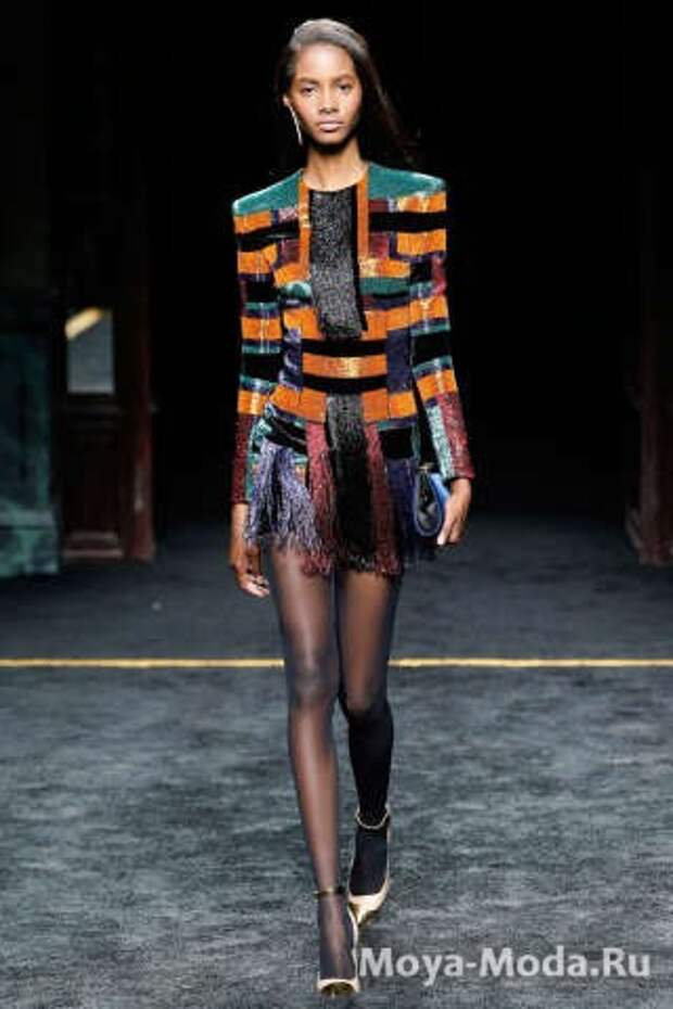 Модные коктейльные платья осень-зима 2015-2016-balmain