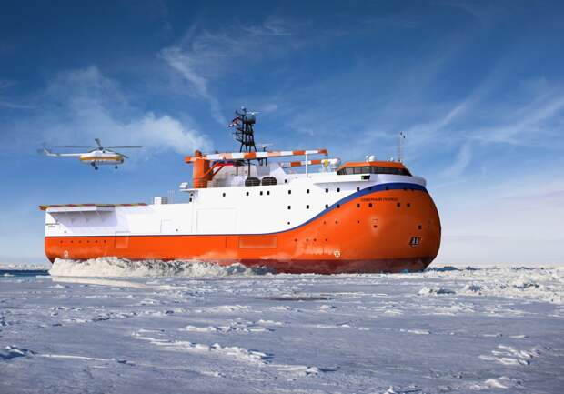 Начатая строительством на Адмиралтейских верфях в СПБ дрейфующая ледостойкая самодвижущаяся платформа «Северный полюс» проекта 00903