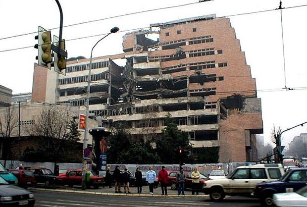 Разрушенные здания Белграда (Сербия)