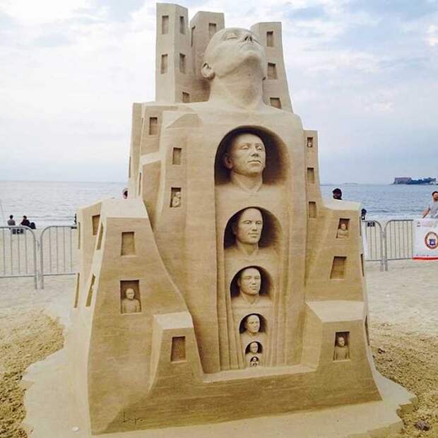 Удивительный скульптуры из песка искусство, песок, скульптура, фестиваль