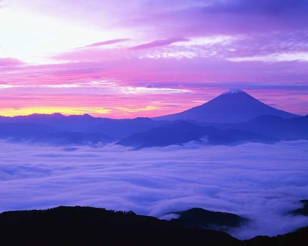 Mount Fuji and Fog in November