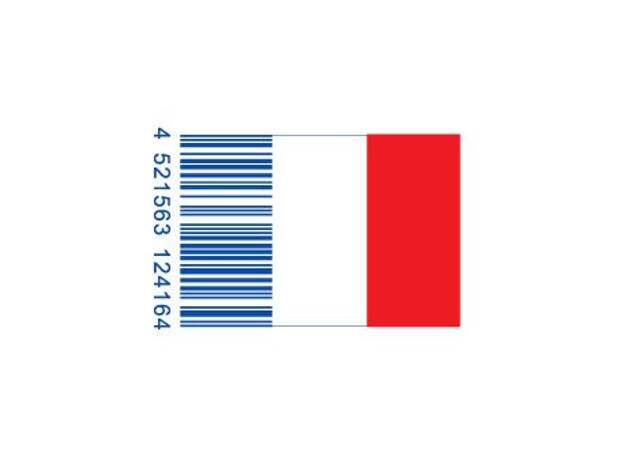 Коды флагов. Штрих код 28. Barcode France.