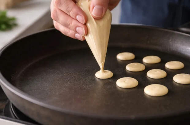 Жарю оладьи размером с монету: мой секрет завтрака «на один укус», дети просто в восторге