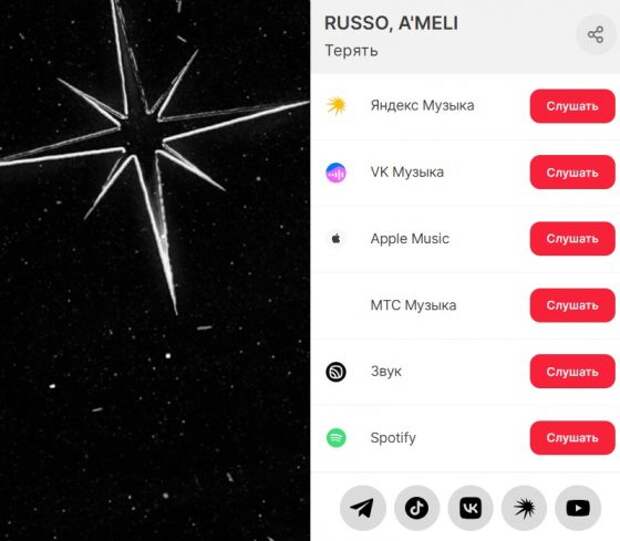 В новом треке RUSSO и A’MELI «Терять» зазвучала полная гамма чувств и эмоций