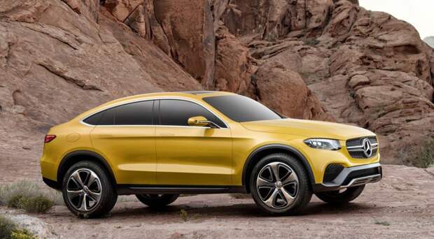 На фото: Mercedes GLC Coupe авто, обзор, рестайлинг