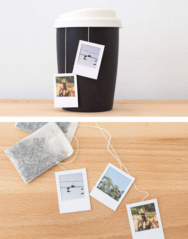 Polaroid Frame Tea Bag Tags