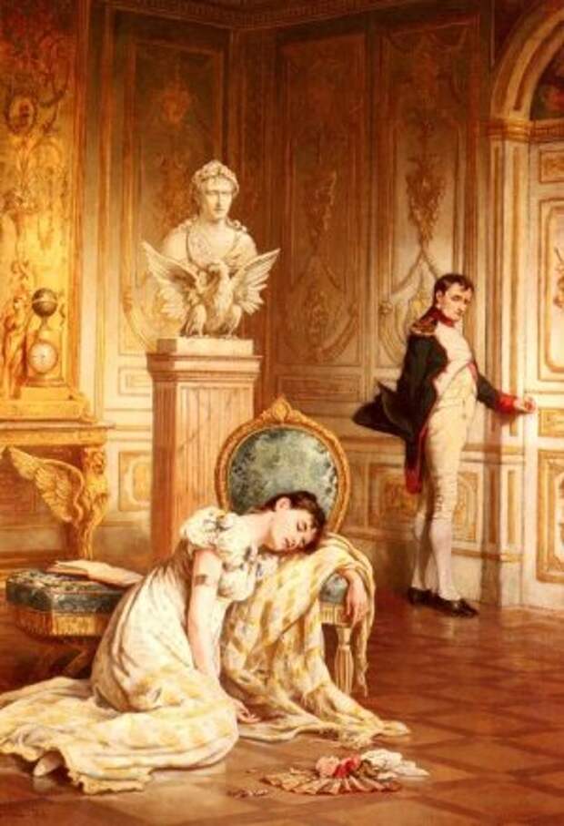 Джон Потт-Ласлет. Наполеон прощается с Жозефиной, 1809. Частная коллекция