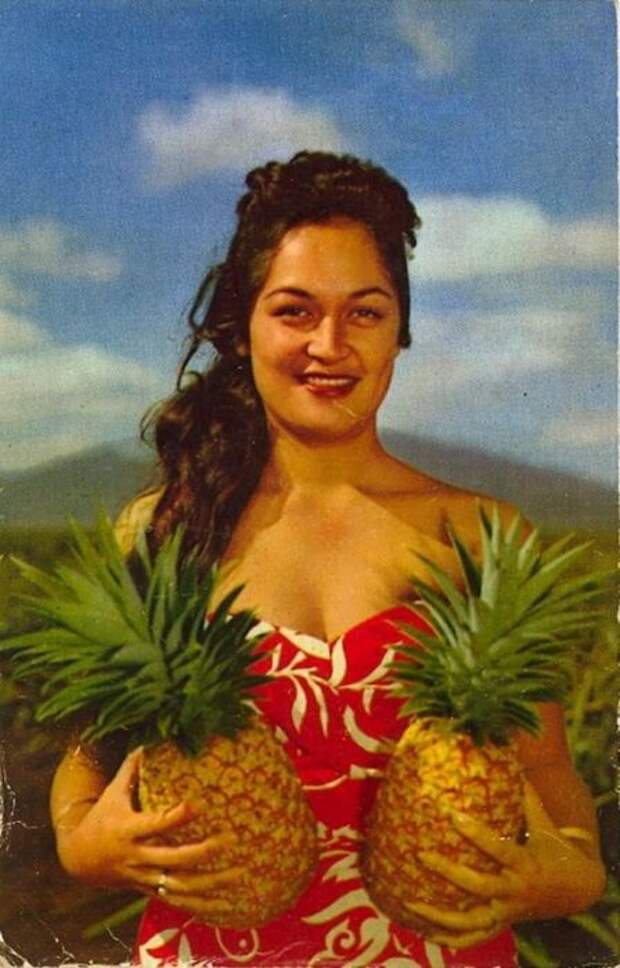 Ананасы являются одной из основных культур штата Гавайи, поэтому их популяризировали любыми возможными способами.