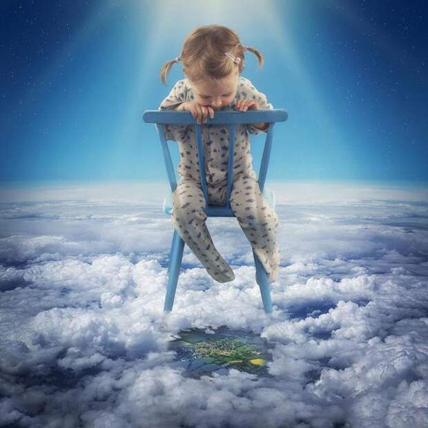 ребёнок на небе