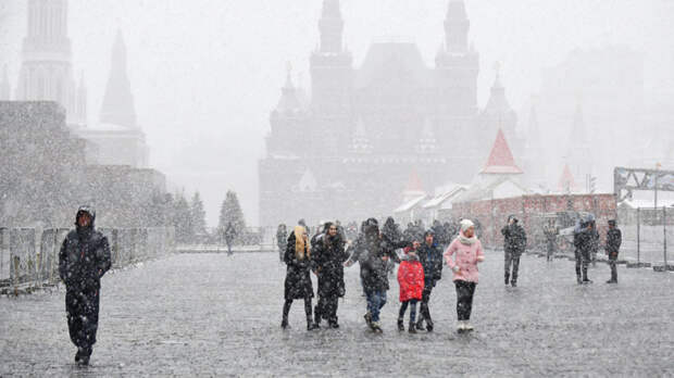 Москвичей предупредили, что к концу недели может выпасть до 5 см снега