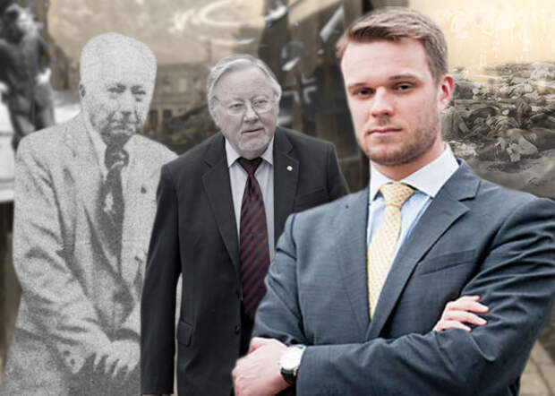коллаж, Габриэлюс Ландсбергис, Витаутас Ландсбергис, Витаутас Ландсбергис-Жямкальнис, Литва, немецкая оккупация|Фото: